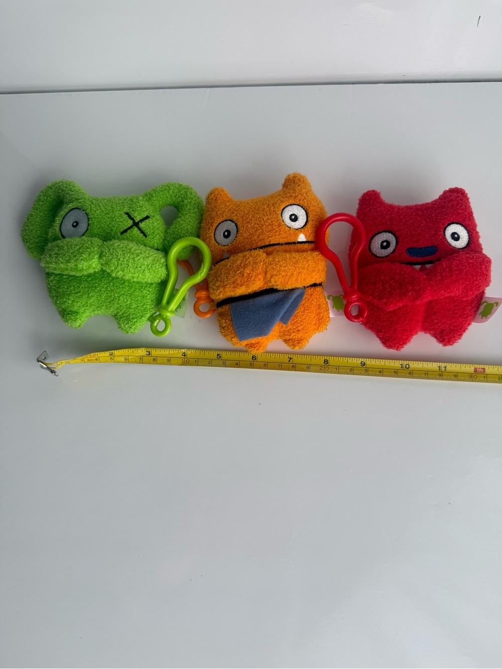 UglydollsTo Go Plush Soft Toy Clip Set Of 3 New Open Ox Lucky Bat Wade - Picture 7 of 7